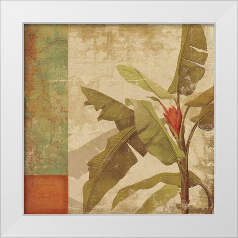 Planta White Modern Wood Framed Art Print by PI Studio