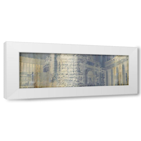 When in Rome White Modern Wood Framed Art Print by PI Studio