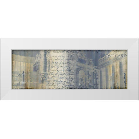 When in Rome White Modern Wood Framed Art Print by PI Studio