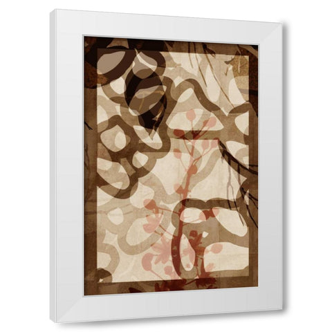 Bedrock White Modern Wood Framed Art Print by PI Studio