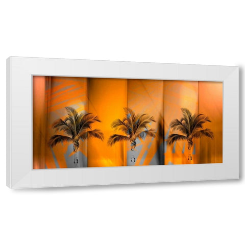 Tropicana White Modern Wood Framed Art Print by PI Studio