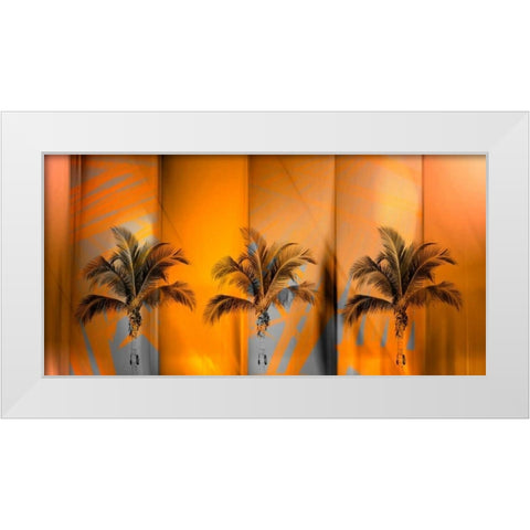 Tropicana White Modern Wood Framed Art Print by PI Studio