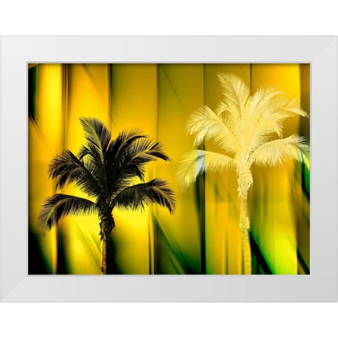 One Blond White Modern Wood Framed Art Print by PI Studio