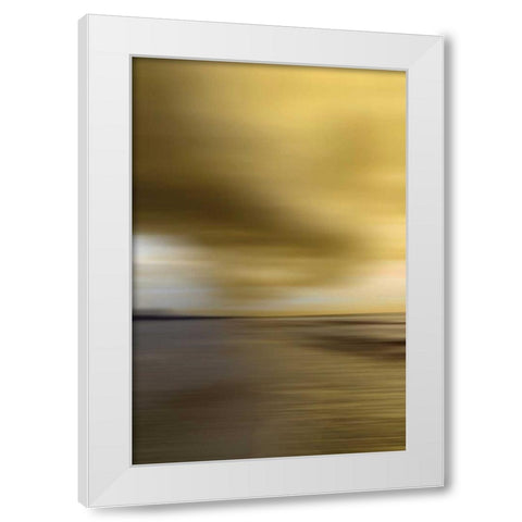 All Aglow White Modern Wood Framed Art Print by PI Studio