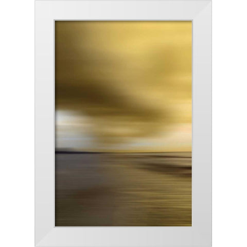 All Aglow White Modern Wood Framed Art Print by PI Studio