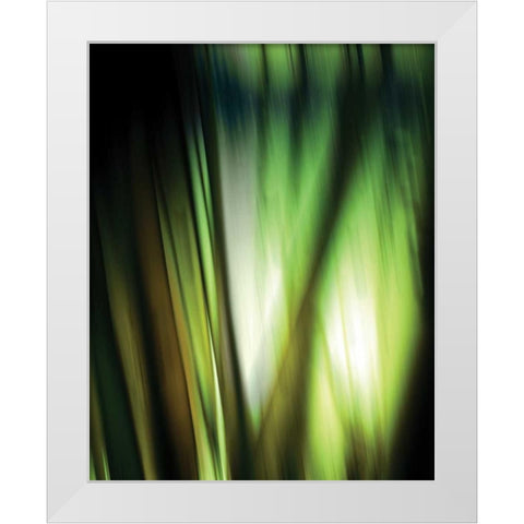 Organic I White Modern Wood Framed Art Print by PI Studio