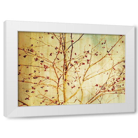 Etched White Modern Wood Framed Art Print by PI Studio