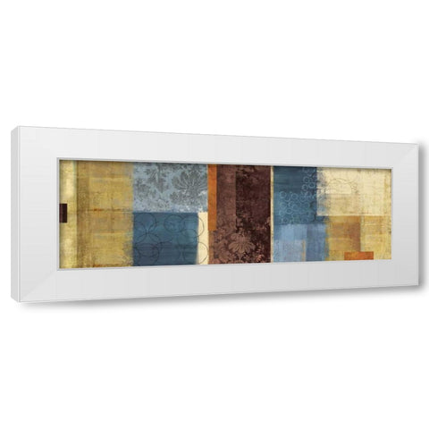 Textures White Modern Wood Framed Art Print by PI Studio