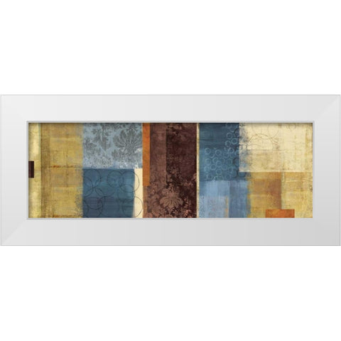 Textures White Modern Wood Framed Art Print by PI Studio