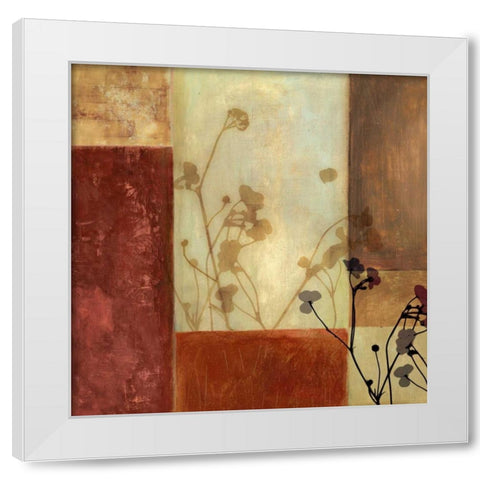 Raku White Modern Wood Framed Art Print by PI Studio