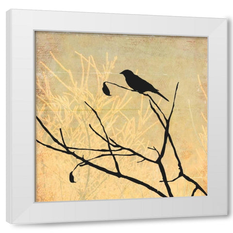 Perched White Modern Wood Framed Art Print by PI Studio