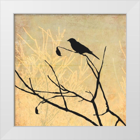 Perched White Modern Wood Framed Art Print by PI Studio