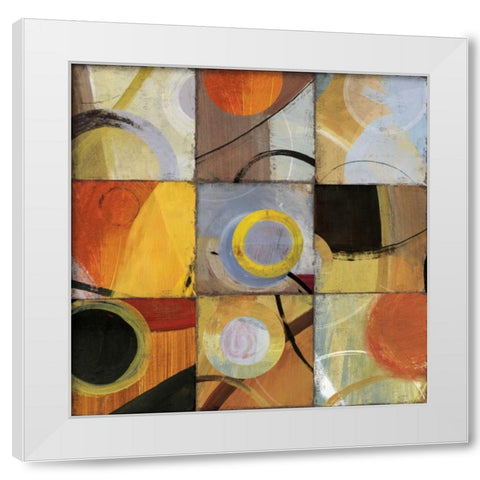 Hole in  Nine White Modern Wood Framed Art Print by PI Studio