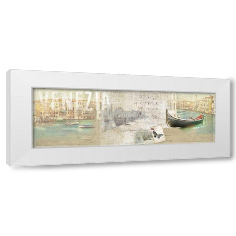 Venezia White Modern Wood Framed Art Print by PI Studio