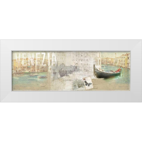 Venezia White Modern Wood Framed Art Print by PI Studio