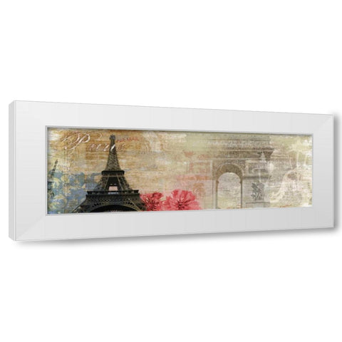 Paris White Modern Wood Framed Art Print by PI Studio