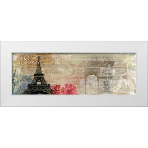 Paris White Modern Wood Framed Art Print by PI Studio