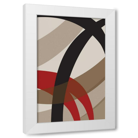 Loose I White Modern Wood Framed Art Print by PI Studio