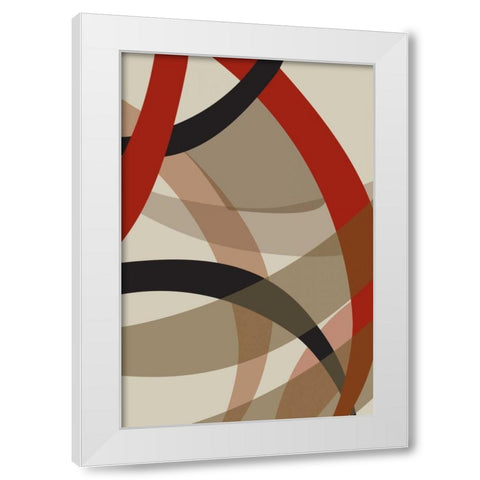 Loose II White Modern Wood Framed Art Print by PI Studio