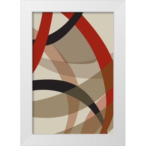 Loose II White Modern Wood Framed Art Print by PI Studio