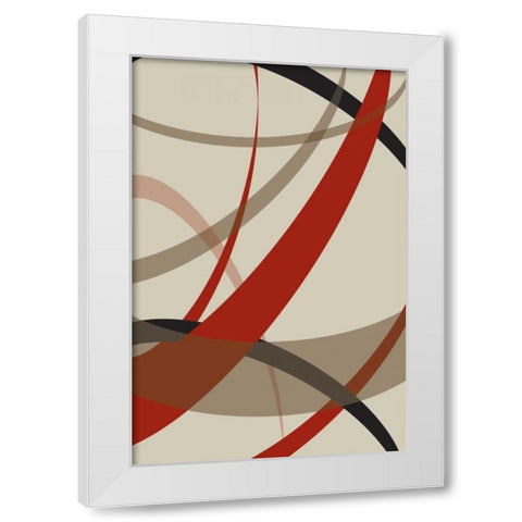 Loose III White Modern Wood Framed Art Print by PI Studio