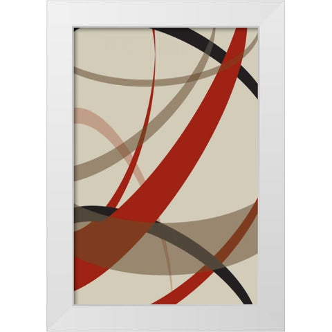 Loose III White Modern Wood Framed Art Print by PI Studio