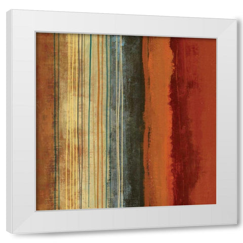 Illusions White Modern Wood Framed Art Print by PI Studio