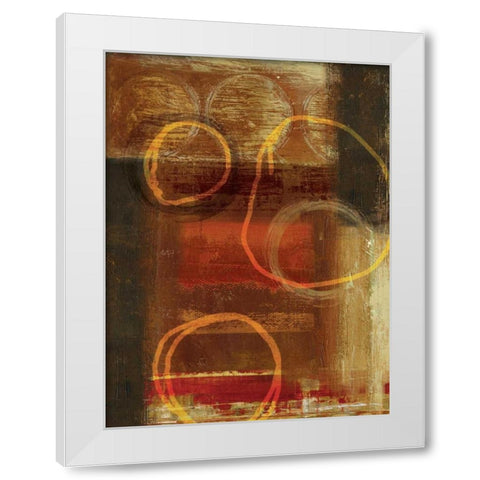 Interlocked III White Modern Wood Framed Art Print by PI Studio