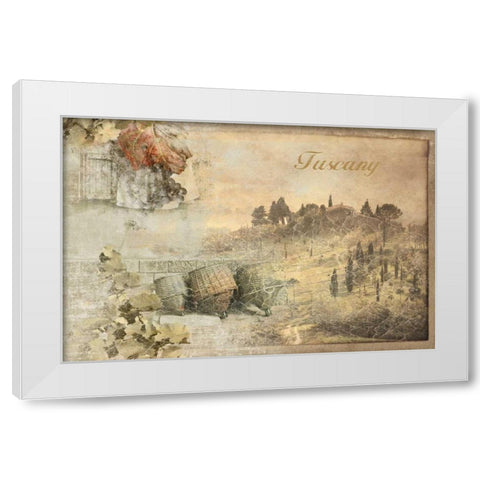 Tuscany White Modern Wood Framed Art Print by PI Studio