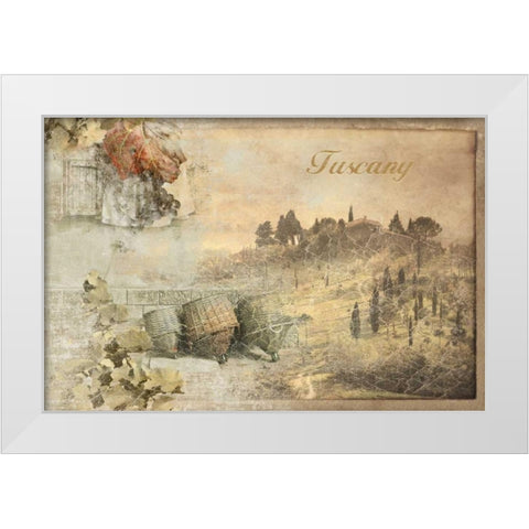 Tuscany White Modern Wood Framed Art Print by PI Studio