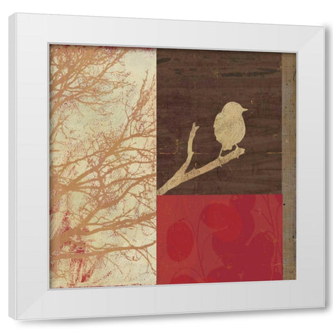 Perched White Modern Wood Framed Art Print by PI Studio