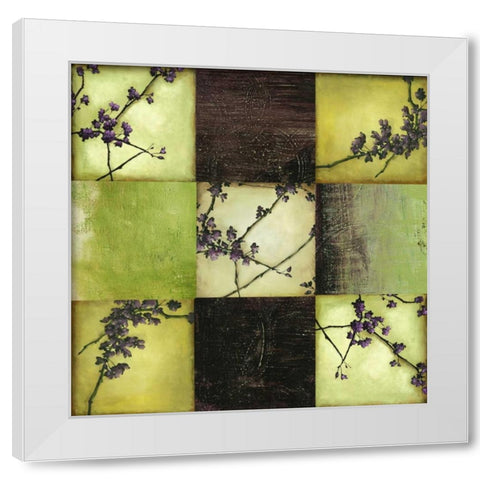 Tendrils White Modern Wood Framed Art Print by PI Studio