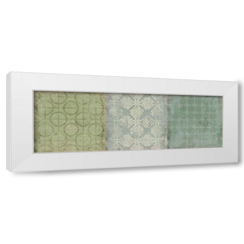 Spring Pattern White Modern Wood Framed Art Print by PI Studio