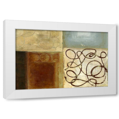 Bits and Pieces White Modern Wood Framed Art Print by PI Studio