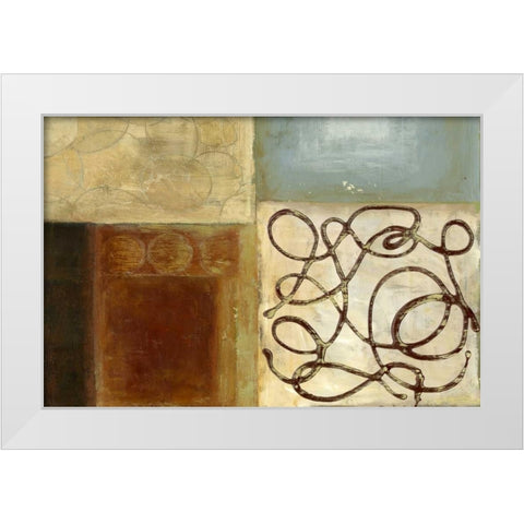 Bits and Pieces White Modern Wood Framed Art Print by PI Studio