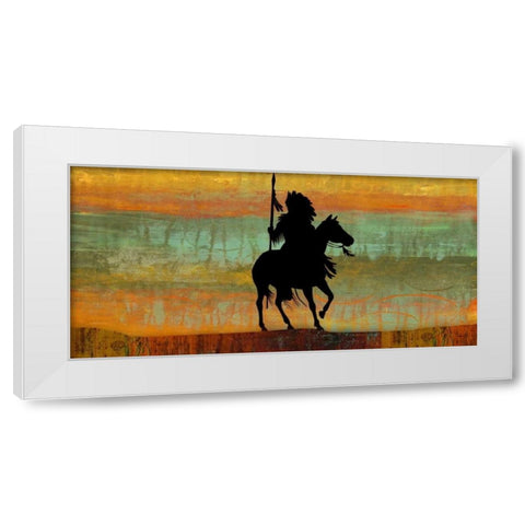 Big Shadow White Modern Wood Framed Art Print by PI Studio