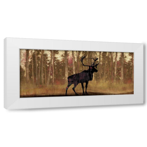 Cold Pine White Modern Wood Framed Art Print by PI Studio