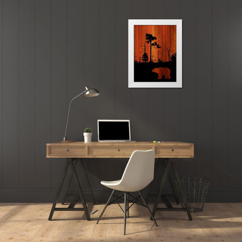 Great Claw White Modern Wood Framed Art Print by PI Studio