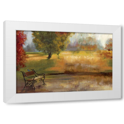 Waiting for You White Modern Wood Framed Art Print by PI Studio