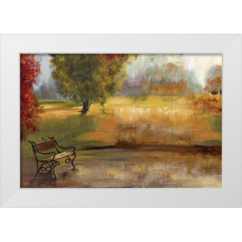 Waiting for You White Modern Wood Framed Art Print by PI Studio