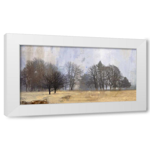 Halo White Modern Wood Framed Art Print by PI Studio