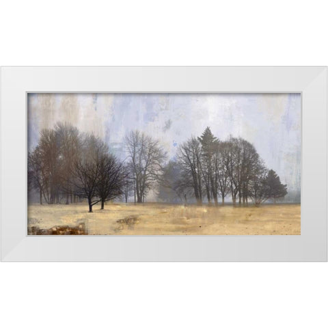 Halo White Modern Wood Framed Art Print by PI Studio