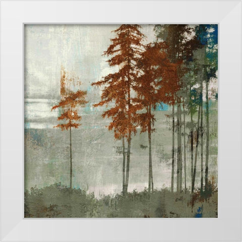 Spruce Woods II White Modern Wood Framed Art Print by PI Studio