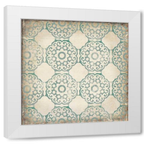 Regency I White Modern Wood Framed Art Print by PI Studio