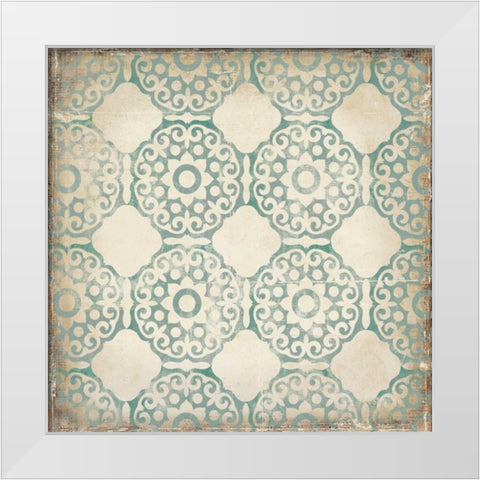 Regency I White Modern Wood Framed Art Print by PI Studio