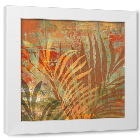 Palma White Modern Wood Framed Art Print by PI Studio