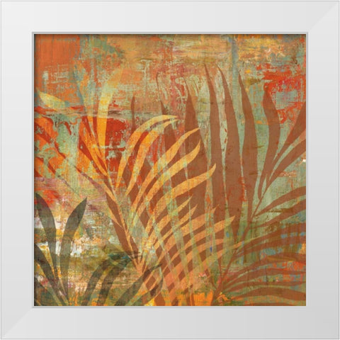 Palma White Modern Wood Framed Art Print by PI Studio