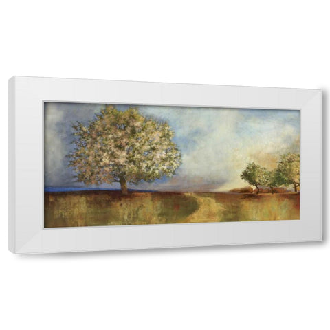 Apple Orchard White Modern Wood Framed Art Print by PI Studio