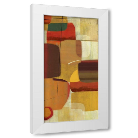 Clues White Modern Wood Framed Art Print by PI Studio