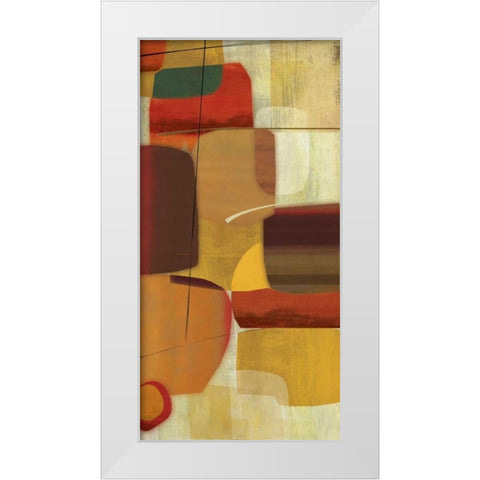 Clues White Modern Wood Framed Art Print by PI Studio